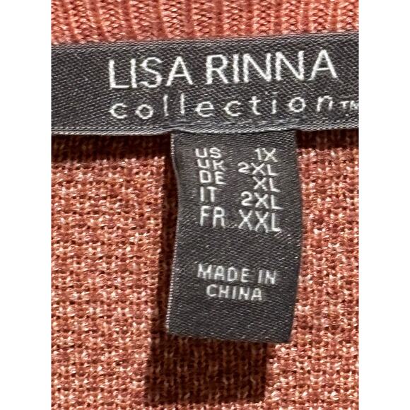 Lisa Rinna Button Down long Cardigan Pockets Womens Sz 1X Artsy Animal print - Picture 4 of 10